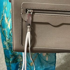 Rebecca Minkoff - Taupe Saffiano Leather Crossbody Bag